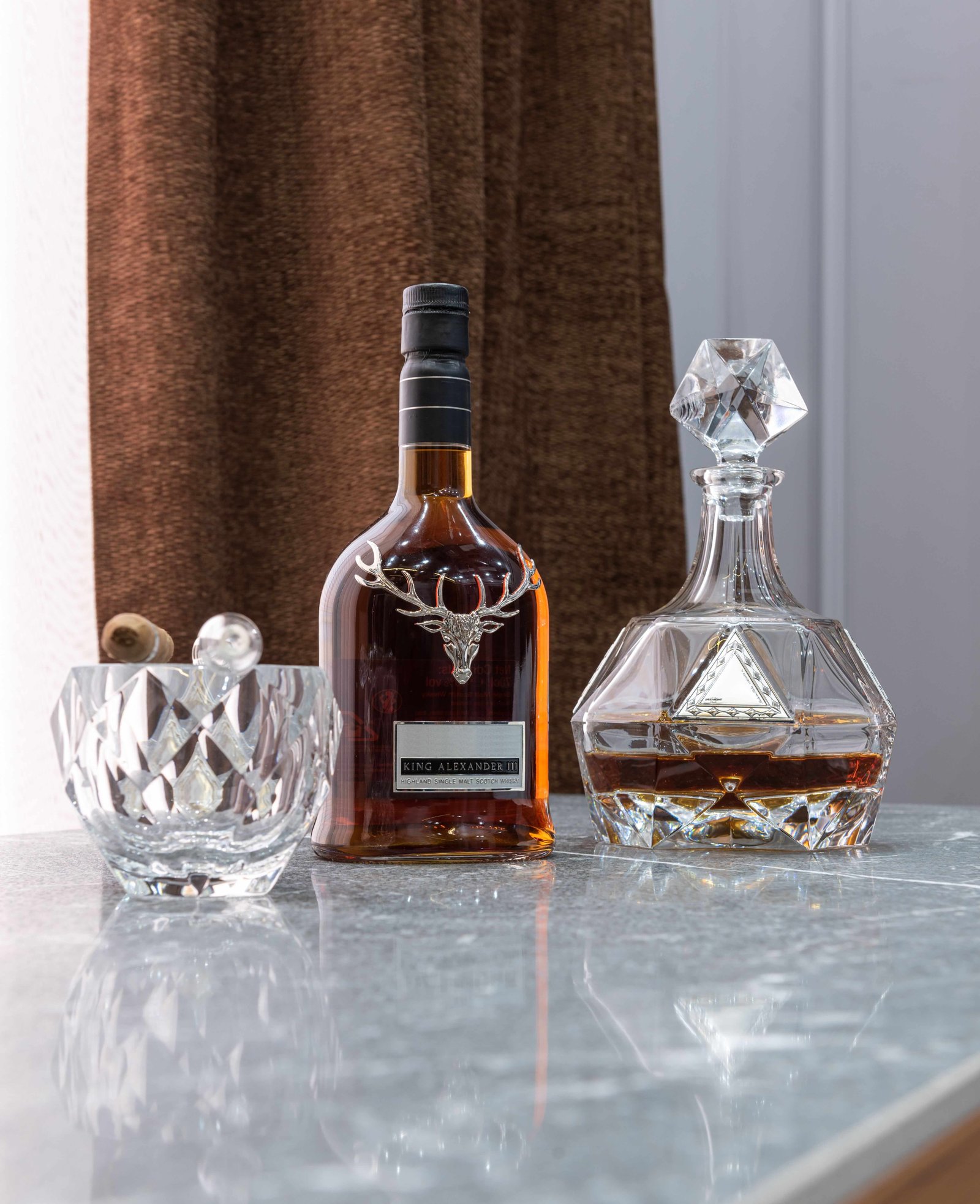 Curated gift hamper with a ribbon and gourmet treats